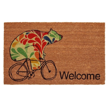 Configuracion 24 x 36 in. Bear Fun Rectangular Doormat Multi Color CO3360836